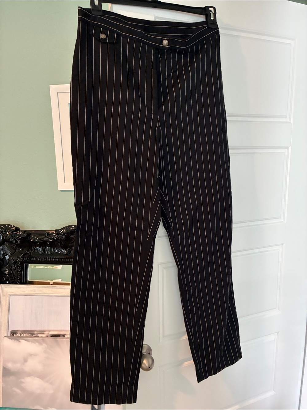 Ralph Lauren Black Pinstripe Trousers